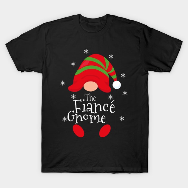 Fiance Gnome Engaged Couples Christmas T-Shirt by LadyOfCoconuts